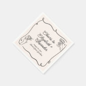 Eigenzinnige & grillige cocktails bruiloft servet (Hoek)