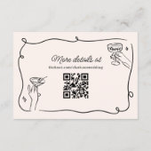 Eigenzinnige & grillige Cupido Cherubs bruiloft de Informatiekaartje (Achterkant)