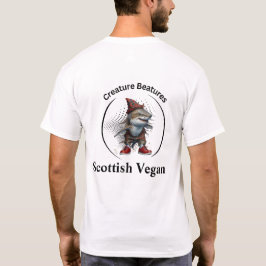 eigenzinnige haai in het Schotse Tartan | Grappig T-shirt