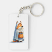 Eigenzinnige Halloween Fox Sleutelhanger (achterkant)