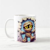 Eigenzinnige Halloween-mummie Koffiemok (Links)