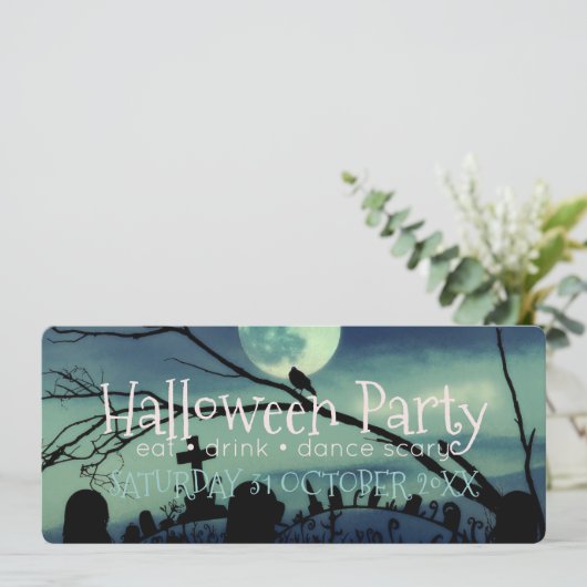Eigenzinnige Halloween Party Uitnodigingen (Staand voorkant)