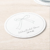 eigenzinnige hand getekende schets stijl boog Vrij Ronde Kartonnen Onderzetter (Gebogen)