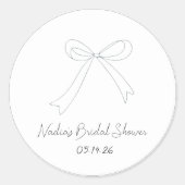 eigenzinnige hand getekende schets stijl boog Vrij Ronde Sticker (Voorkant)