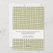 Eigenzinnige Hand Getrokken Bogen Boho Vrolijke Ke Feestdagenkaart (Achterkant)