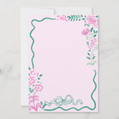 eigenzinnige hand getrokken boog krabbel golvende kaart (Achterkant)