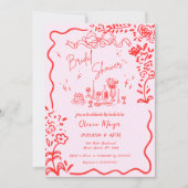 eigenzinnige hand getrokken boog krabbel golvende kaart (Voorkant)