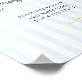 Eigenzinnige hand getrokken citroen gestreepte mim poster (Hoek)