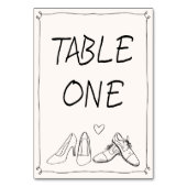 Eigenzinnige Hand Getrokken Doodle Schoenen Foto b Kaart (Voorkant)