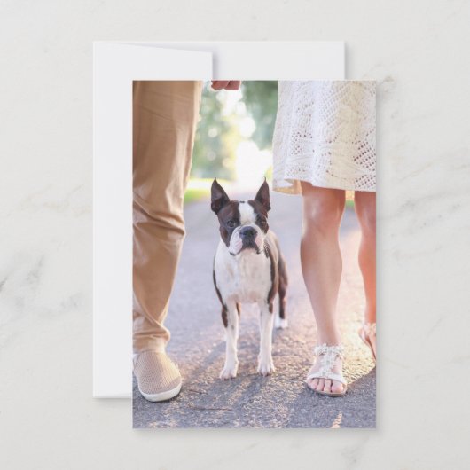 Eigenzinnige Hand Getrokken Doodle Schoenen Foto b Save The Date (Achterkant)