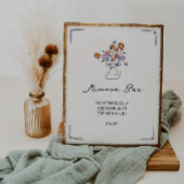 Eigenzinnige Hand getrokken Floral Urn Mimosa Bar Poster