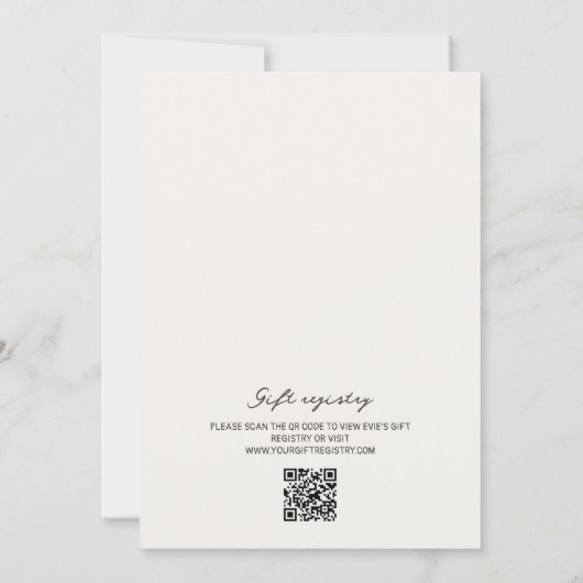 Eigenzinnige Hand getrokken Floral Urn Vrijgezelle Kaart (Achterkant)