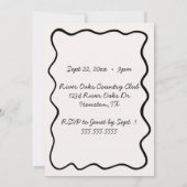 eigenzinnige hand getrokken golvende grens foto ve kaart (Achterkant)