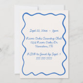 eigenzinnige hand getrokken golvende grens foto ve kaart (Achterkant)