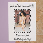 eigenzinnige hand getrokken golvende grens foto ve kaart