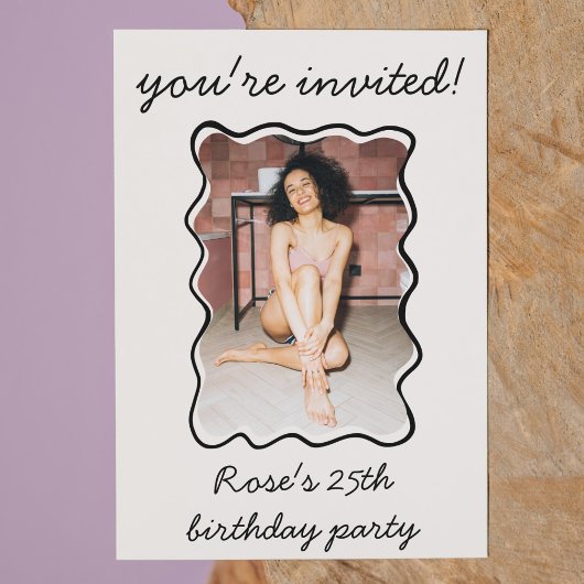 eigenzinnige hand getrokken golvende grens foto ve kaart