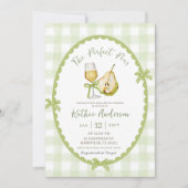 Eigenzinnige Hand getrokken illustratie Pear Vrijg Kaart (Voorkant)