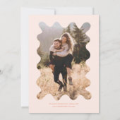 Eigenzinnige Hand getrokken lijn Sinaasappel bruil Kaart (Achterkant)