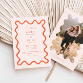 Eigenzinnige Hand getrokken lijn Sinaasappel bruil Kaart