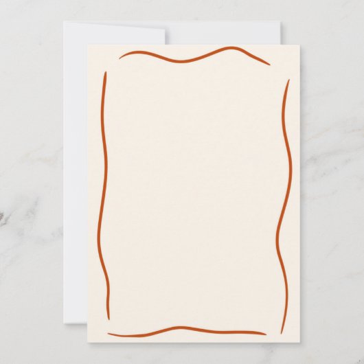 Eigenzinnige Hand getrokken Pompoen Verloving Douc Kaart (Achterkant)