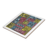 Eigenzinnige handgeschilderde Waterverf kunst Tegeltje (Zijkant)