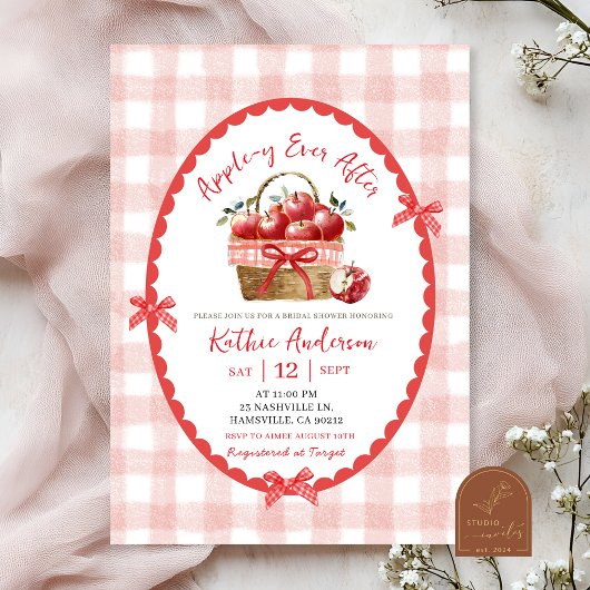 Eigenzinnige handgetekende illustratie Apple Vrijg Kaart