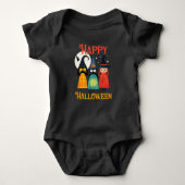 Eigenzinnige heksen Happy Halloween Spooky Schatti Romper (Voorkant)