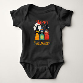 Eigenzinnige heksen Happy Halloween Spooky Schatti Romper