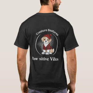 Eigenzinnige hond in het Schotse Tartan Grappig T-shirt