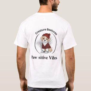 Eigenzinnige hond in het Schotse Tartan Grappig T-shirt