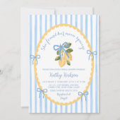 Eigenzinnige Illustratie Blauwe Boog Lemon Italiaa Kaart (Voorkant)