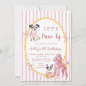 Eigenzinnige illustratie Hond Laten we verjaardags Kaart (Voorkant)