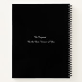 Eigenzinnige Jester en Poppenkoning blauw rood Notitieboek (Achterkant)