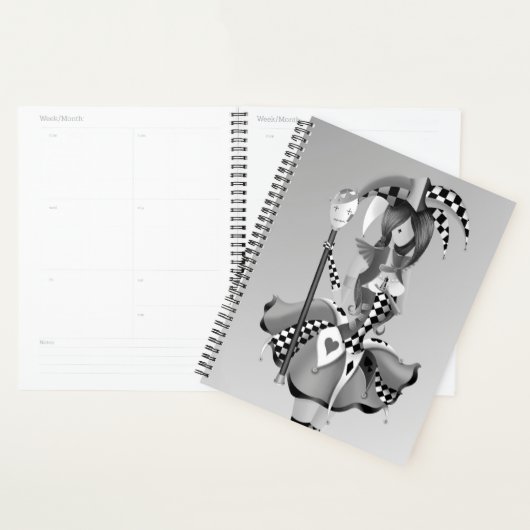 Eigenzinnige Jester en Poppenkoning Grijs Planner (Display)