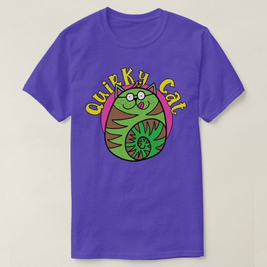 Eigenzinnige Kat Grappige Groene Kat T-shirt (Design voorkant)