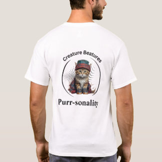 Eigenzinnige kat in het Schotse Tartan | Grappig s T-shirt