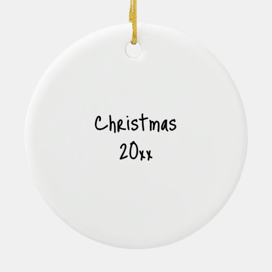 Eigenzinnige kerst engel moderne kunst stijl keramisch ornament (Achterkant)