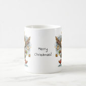 Eigenzinnige Kerstmis Folk Art Angel Koffiemok (Center)