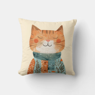 Eigenzinnige Kitten Illustratie Beste Kat Mama Wat Kussen