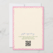 Eigenzinnige Kleurrijke Bruids Tea Party Kaart (Achterkant)