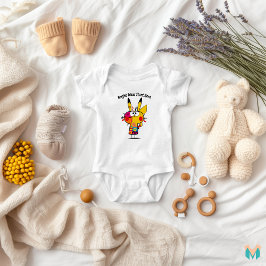 Eigenzinnige kleurrijke elektrische karakter ontwe romper