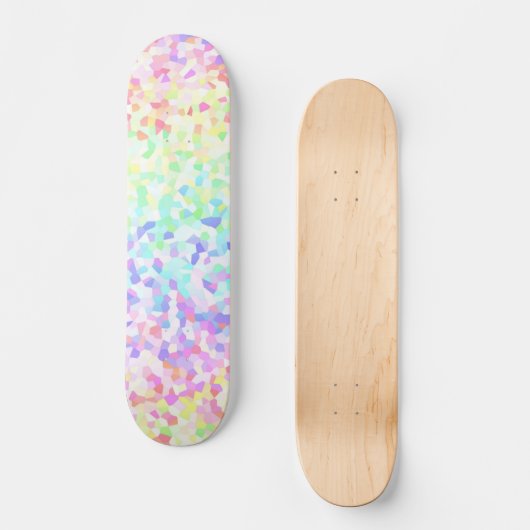 Eigenzinnige Kleurrijke Groovy Rainbow Sprinkle Mo Persoonlijk Skateboard (Voorkant)