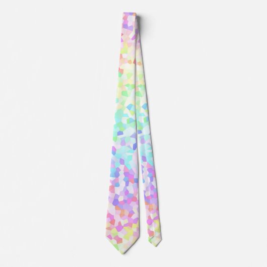 Eigenzinnige Kleurrijke Groovy Rainbow Sprinkle Mo Stropdas (Voorkant)