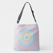 Eigenzinnige Kleurrijke Psychedelische Retro Zomer Crossbody Tas (Achterkant)