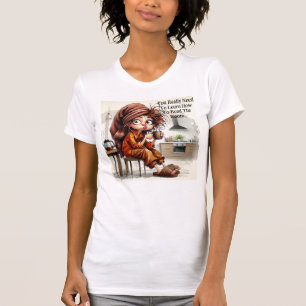 Eigenzinnige koffie dame Lees de kamer T-shirt