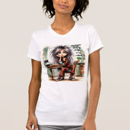 Eigenzinnige koffie Lady Daydreamin' T-shirt