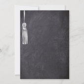 Eigenzinnige Krijtbord Unieke Hand getrokken Afstu Kaart (Achterkant)