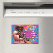 Eigenzinnige Lady Tattoos & Wijn Karen Magnet (Insitu (Vaatwasser))