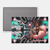 Eigenzinnige Lady Tattoos & Wine EGO Magnet (Voorkant / Achterkant)