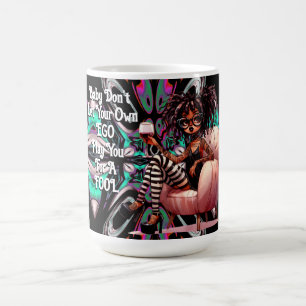 Eigenzinnige Lady Tattoos & Wine EGO Mok